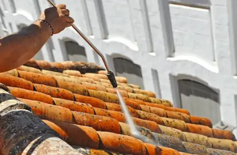 Nettoyage de toitures - Merlas